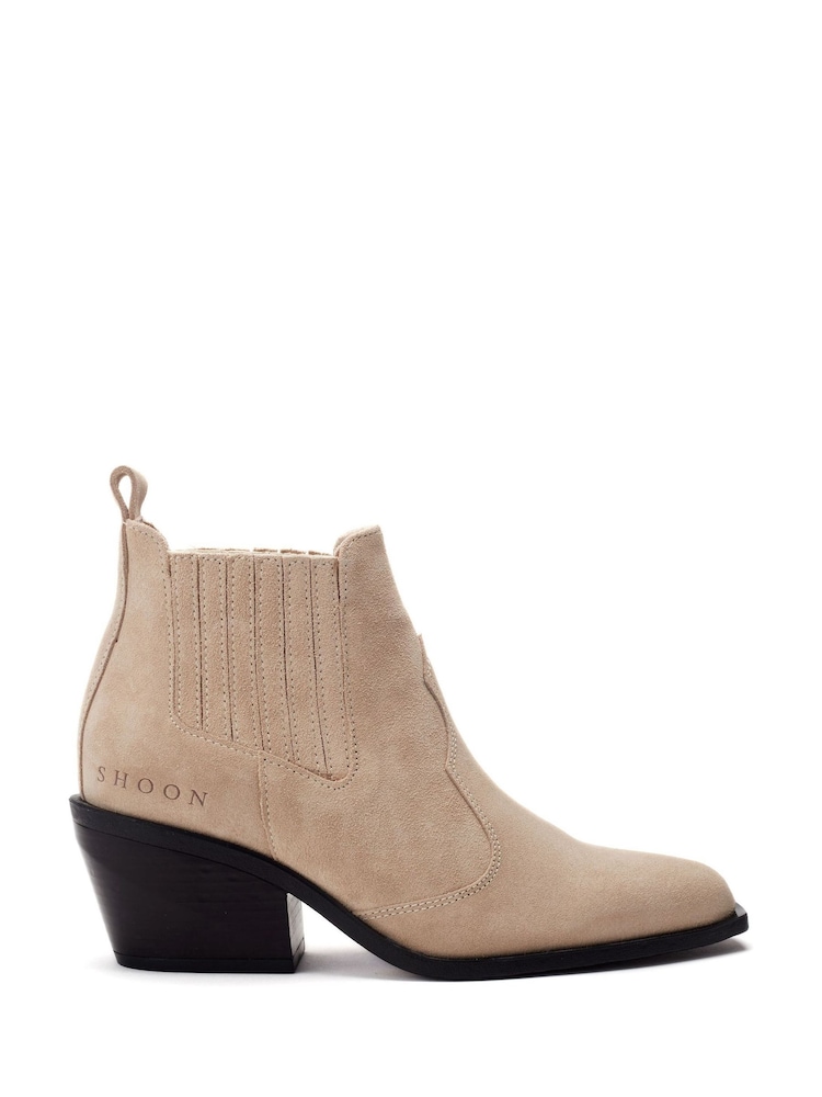 Natural - Moda in Pelle Shoon Alto Bajo Ankle Western Boots - Imagen 2 de 5 Natural - Moda in Pelle Shoon Alto Bajo Ankle Western Boots - Imagen 2 de 5