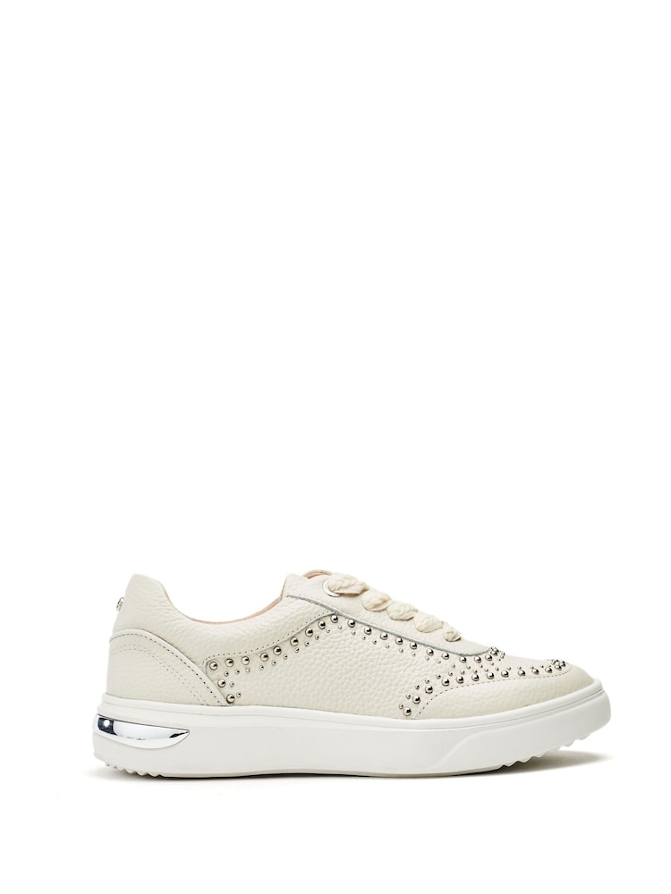 Moda in Pelle Bay Studded Chunky Sole Leather Trainers - Image 1 of 4