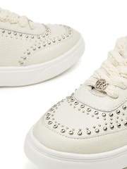 Moda in Pelle Bay Studded Chunky Sole Leather Trainers - Image 4 of 4