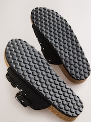 Black Studded Corkbed Sandals - Image 3 of 5