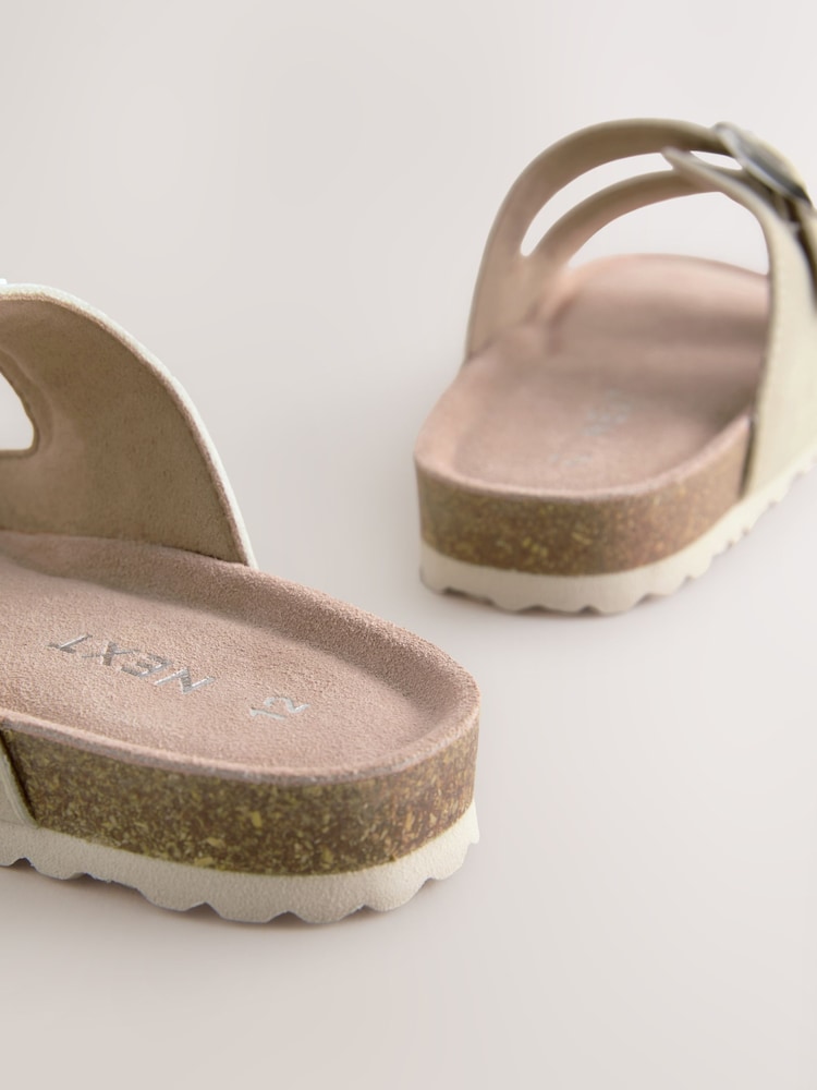 Neutral Stone Studded Corkbed Sandals - Image 5 of 5