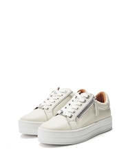 Moda in Pelle Barlli Contrast Topline Leather Trainers - Image 2 of 4