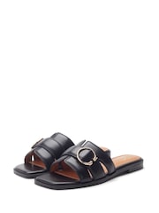 Moda in Pelle Liatris Woven Square Toe Leather Sandal - Image 3 of 4