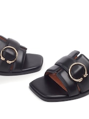 Moda in Pelle Liatris Woven Square Toe Leather Sandal - Image 4 of 4