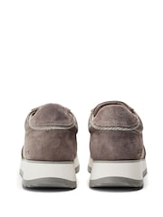 Moda in Pelle Eager Runner Style Leather White Trainers - Image 3 of 4