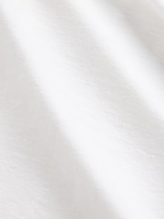 Gap White Linen-Blend Crew Neck Shell T-Shirt - Image 5 of 5