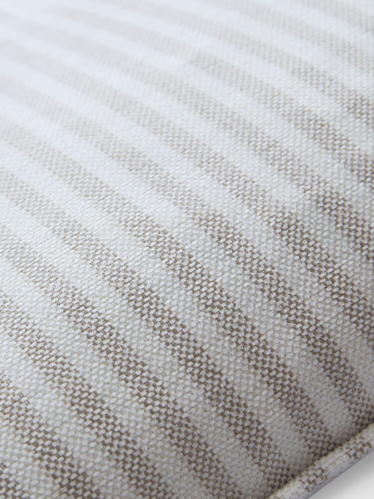 Laura Ashley Natural Cornish Chenille Stripe Cushion - Image 2 of 5