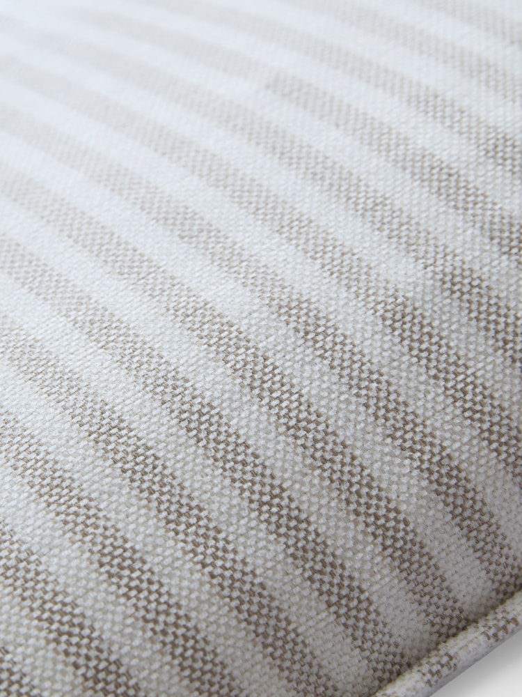 Laura Ashley Natural Cornish Chenille Stripe Cushion - Image 2 of 5 Laura Ashley Natural Cornish Chenille Stripe Cushion - Image 2 of 5