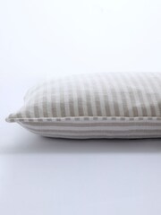 Laura Ashley Natural Cornish Chenille Stripe Cushion - Image 3 of 5