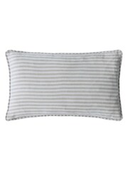 Laura Ashley Natural Cornish Chenille Stripe Cushion - Image 5 of 5