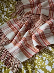 Laura Ashley Russet Padbury Check Throw - Image 1 of 5