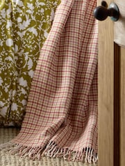 Laura Ashley Russet Padbury Check Throw - Image 2 of 5