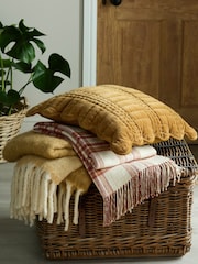 Laura Ashley Russet Padbury Check Throw - Image 3 of 5