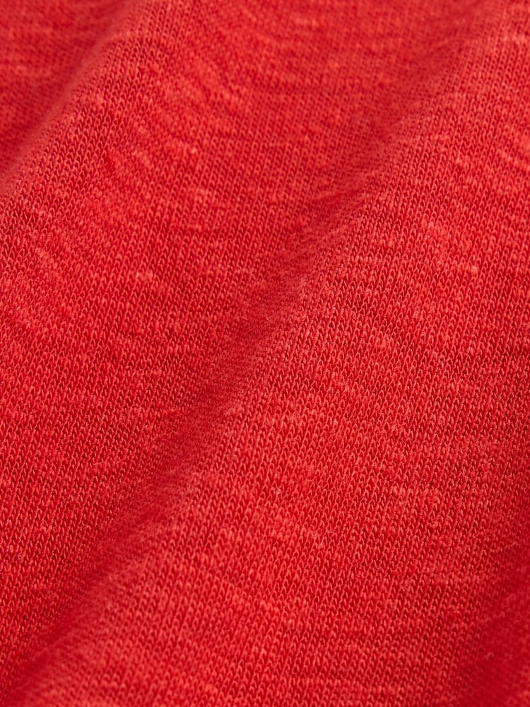 Rojo - Gap Linen-Blend Crew Neck Shell T-Shirt - Imagen 5 de 5