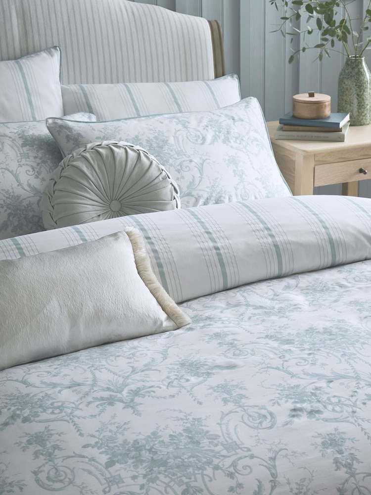 Laura Ashley Set of 2 Seaspray Tuileries 200 Thread Count Pillowcases - Image 2 of 4