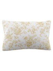 Laura Ashley Set of 2 Ochre Yellow Walled Garden 200 Thread Count Pillowcases - Image 3 of 4
