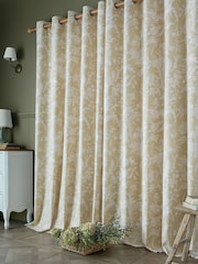 Laura Ashley Caramel Lloyd Eyelet Curtains - Image 2 of 4