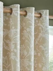 Laura Ashley Caramel Lloyd Eyelet Curtains - Image 3 of 4