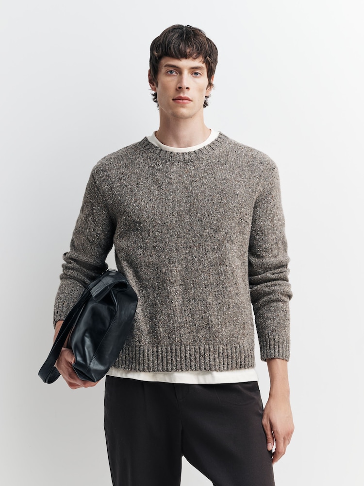 Folk Natural Chain Crew Jumper - Image 1 of 4