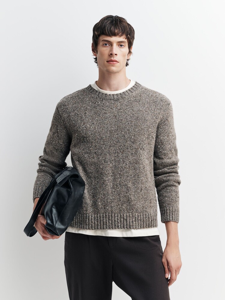 Folk Natural Chain Crew Jumper - Image 1 of 4 Folk Natural Chain Crew Jumper - Image 1 of 4