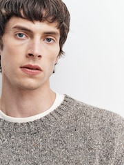 Folk Natural Chain Crew Jumper - Image 4 of 4