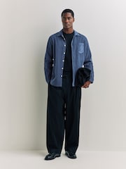 Folk Blue Direction Babycord Shirt - Image 2 of 7