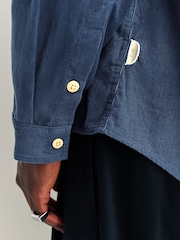 Folk Blue Direction Babycord Shirt - Image 6 of 7