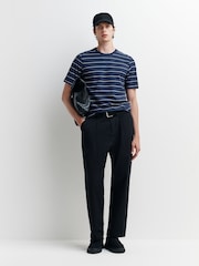 Folk Blue Microstripe T-Shirt - Image 3 of 4