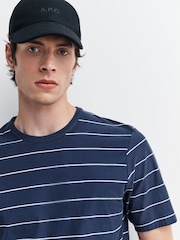 Folk Blue Microstripe T-Shirt - Image 4 of 4