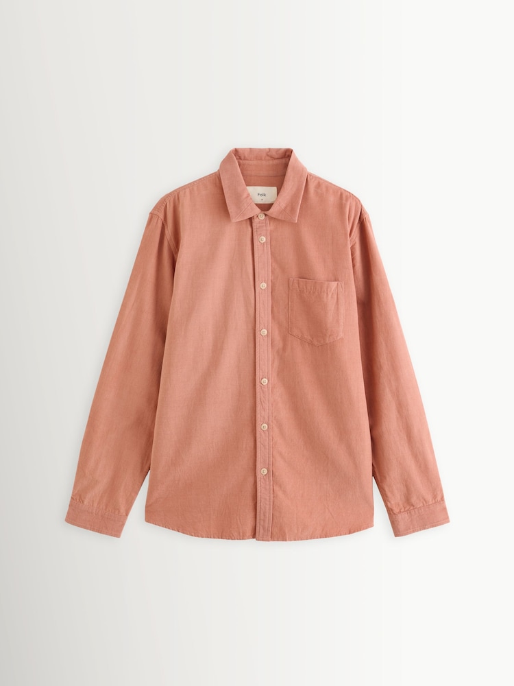 Folk Pink Direction Babycord Shirt - Image 1 of 1