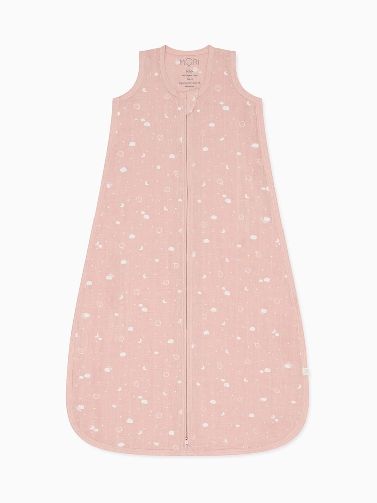 MORI 100% Cotton Muslin 0.5 TOG Front Opening Sleeping Bag - Image 2 of 3 MORI 100% Cotton Muslin 0.5 TOG Front Opening Sleeping Bag - Image 2 of 3