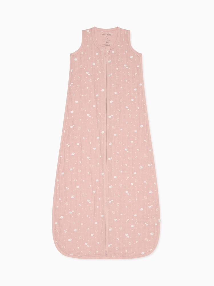MORI 100% Cotton Muslin 0.5 TOG Front Opening Sleeping Bag - Image 3 of 3 MORI 100% Cotton Muslin 0.5 TOG Front Opening Sleeping Bag - Image 3 of 3