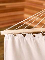 Charles Bentley Cream Larch Wood Arc Garden Hammock - Image 2 of 6