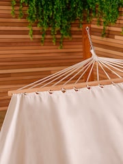 Charles Bentley Cream Arch Wooden Stand With Extra Large Garden Hammock - Image 2 of 5