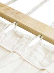Charles Bentley Cream Arch Wooden Stand With Extra Large Garden Hammock - Image 5 of 5