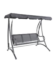 Charles Bentley Grey Metal Mesh Garden Swing Chair - Image 4 of 6