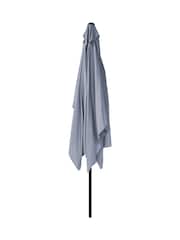 Charles Bentley Light Grey Rectangular Garden Parasol - Image 4 of 5