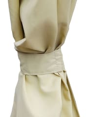 Charles Bentley Beige Steel Art Garden Gazebo With Curtains - Image 4 of 6