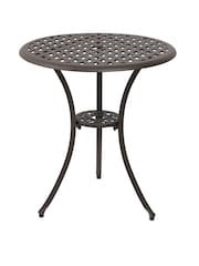 Charles Bentley Brown Cast Aluminium 3Pc Garden Bistro Set - Image 6 of 6