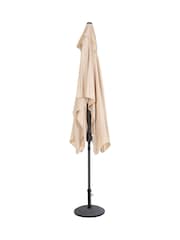 Charles Bentley Beige Rectangular Garden Parasol - Image 4 of 4