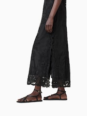 AllSaints Black Rye Embroidery Dress - Image 10 of 11