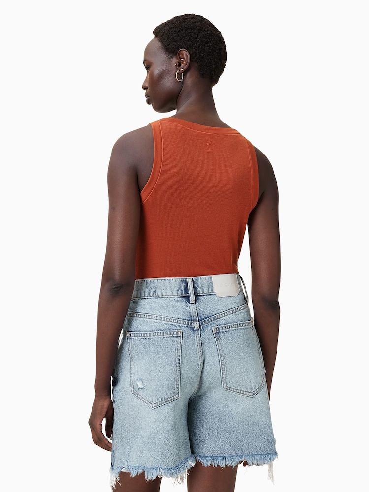 AllSaints Red Rina Tank - Image 5 of 8