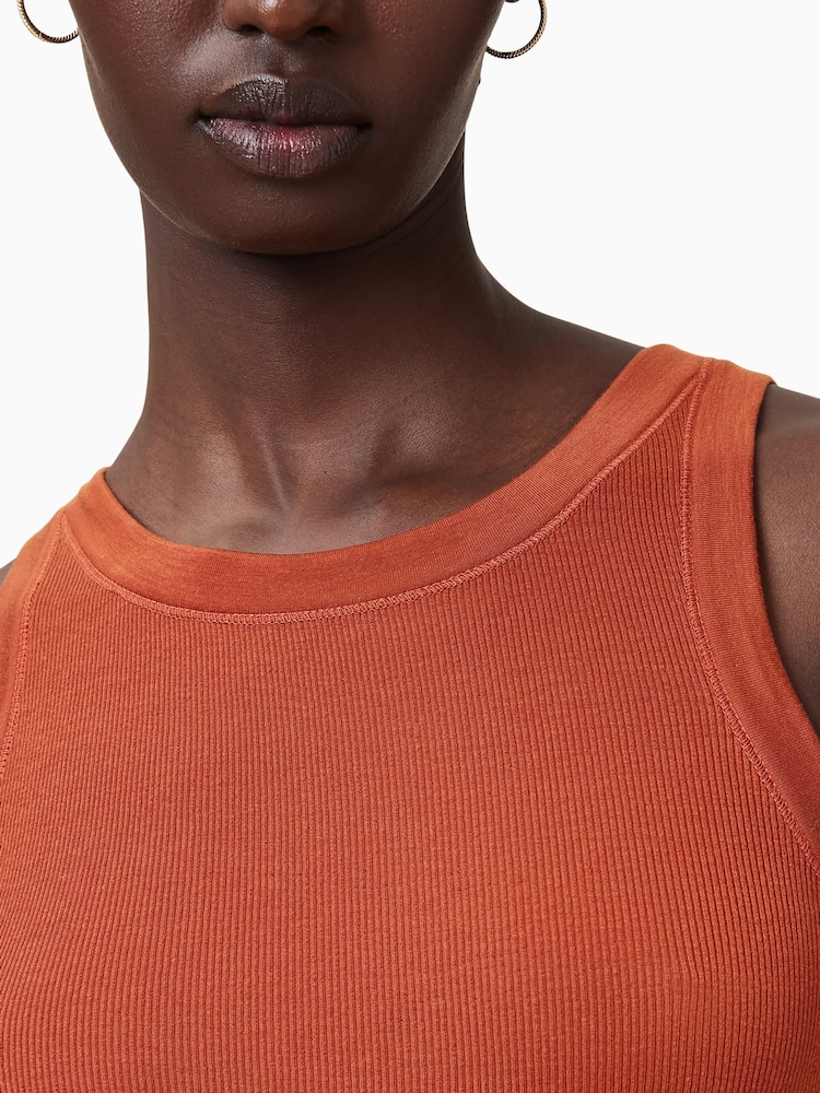 AllSaints Red Rina Tank - Image 6 of 8