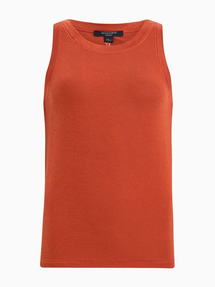 AllSaints Red Rina Tank - Image 8 of 8