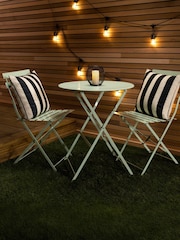 Charles Bentley Green Folding Metal Garden Bistro Set - Image 1 of 6