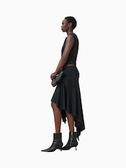 AllSaints Black Annalie Skirt - Image 7 of 10