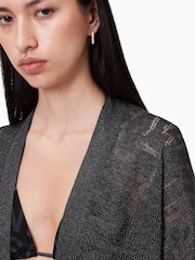 Серый - Кардиган Allsaints Kaito - Изображение 3 из 8