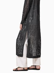 Серый - Кардиган Allsaints Kaito - Изображение 5 из 8