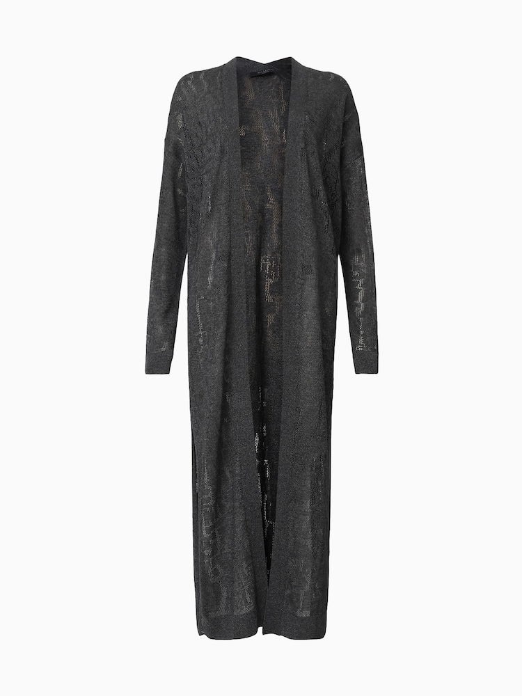 AllSaints Grey Kaito Cardigan - Image 7 of 8