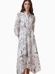 AllSaints White Skylar Maxi Dress - Image 1 of 8